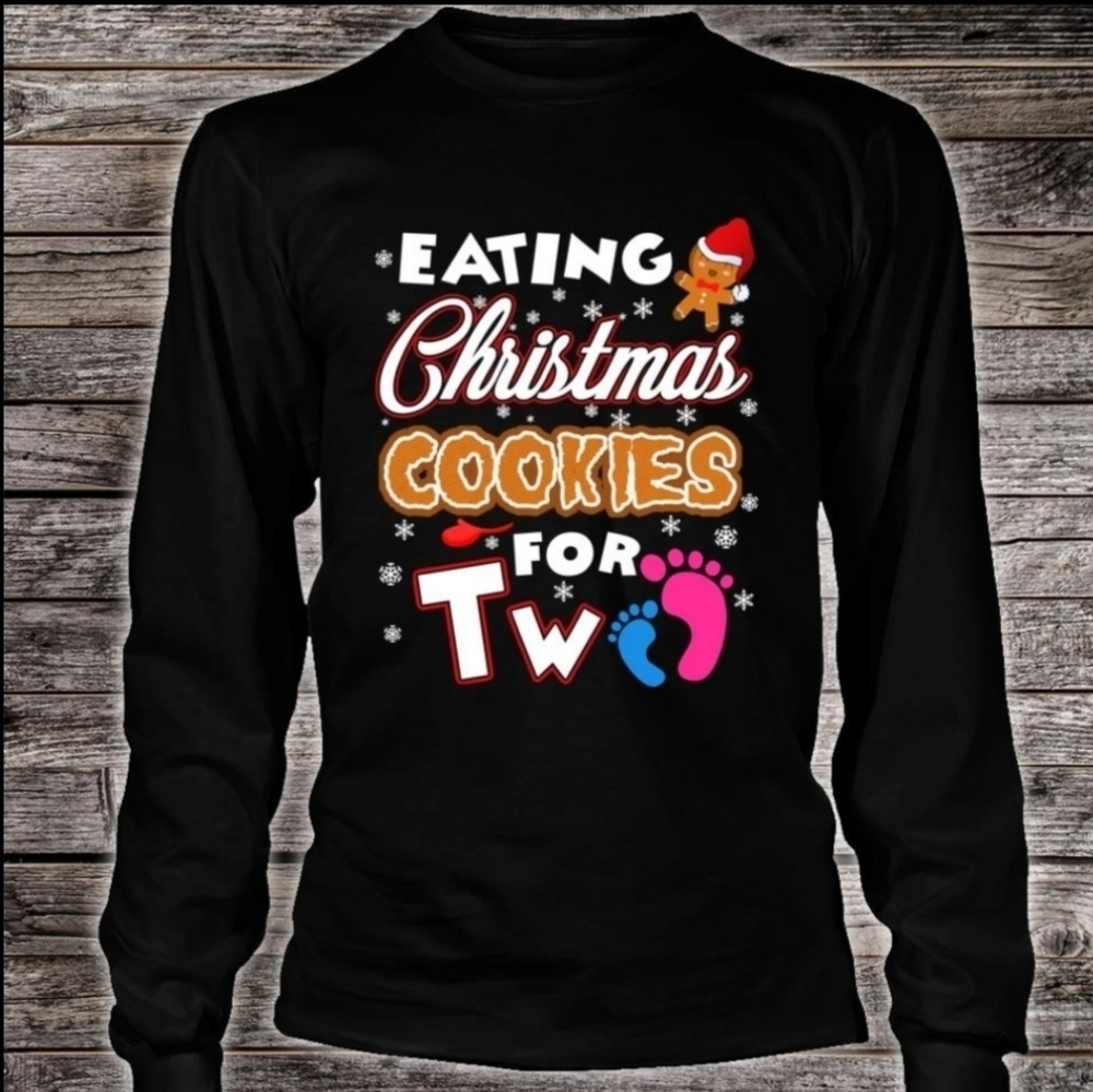 Eating Christmas Cookies for Two Tee‎